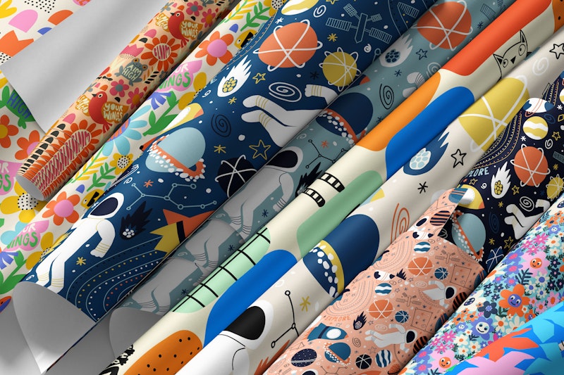 Värikäs lastenhuoneen taustakuva