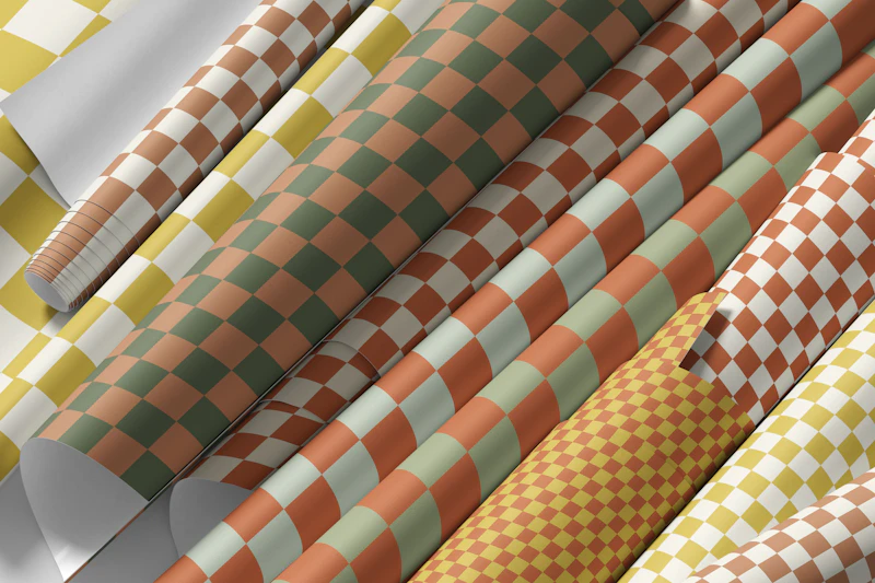 Earth Tone Checkered Collection