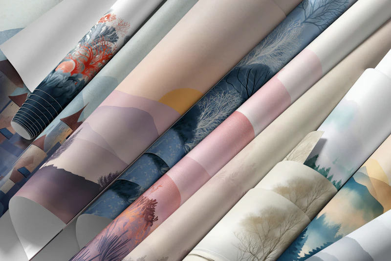 Peintures murales de paysages intemporels