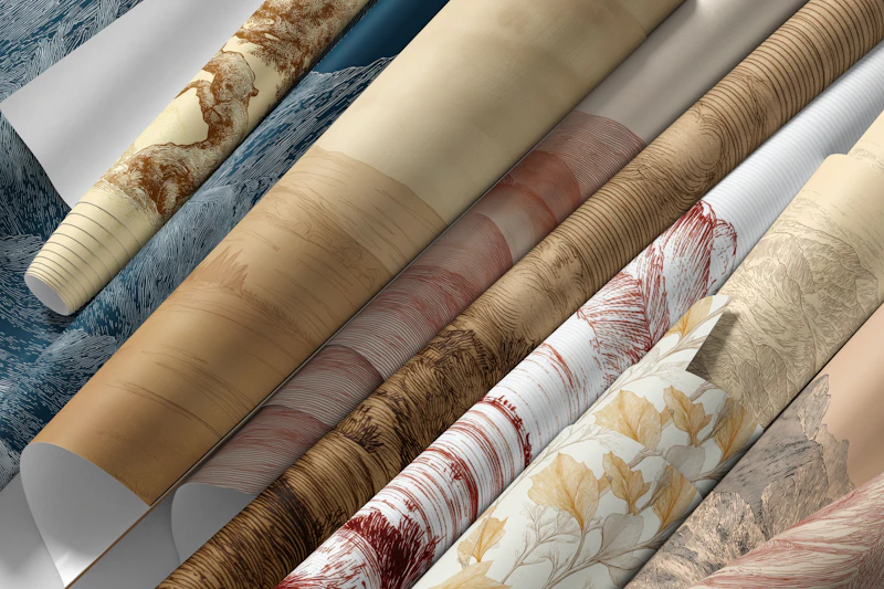 Collection d'art de gravure vintage