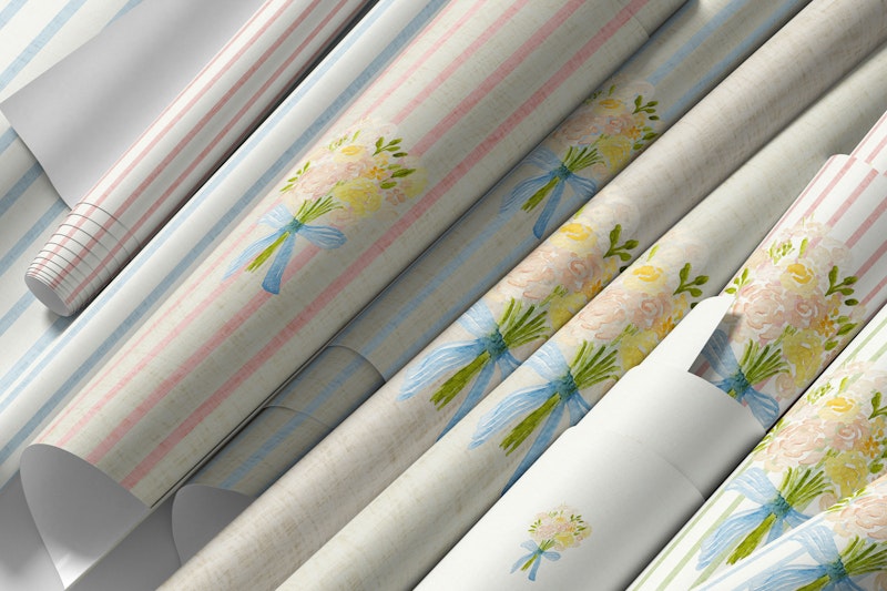 Vintage blomsterdekorationer