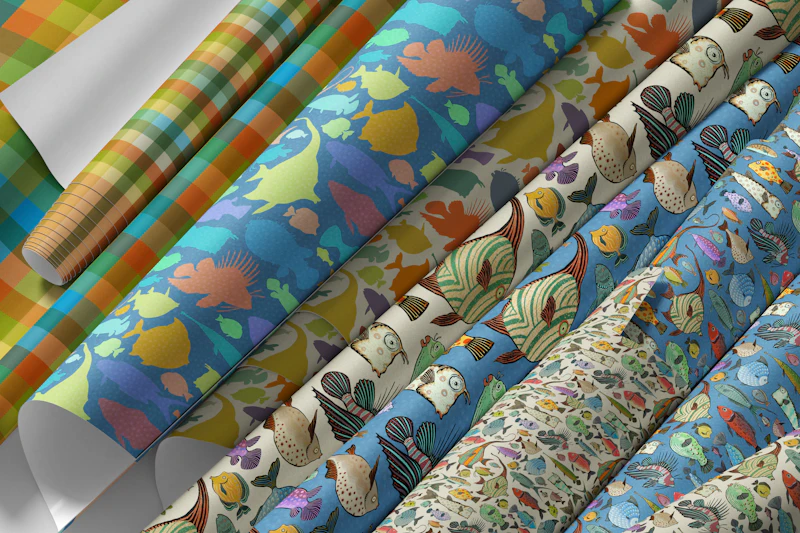 Colecție de doodle-uri capricioase cu pești