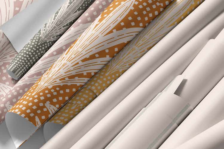 Boho moderní geometrické vzory s pruhy Země