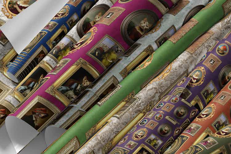 Cat lovers porträtt samling