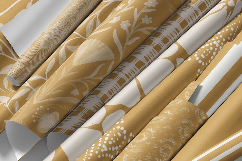 Antieke gouden blenderpatronen