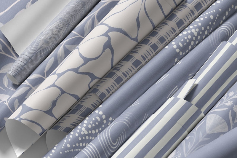 Blauwe mist, gestructureerde blenderpatronen