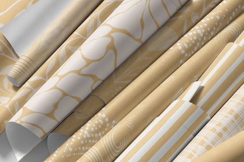 Soft ochre textured blender patterns