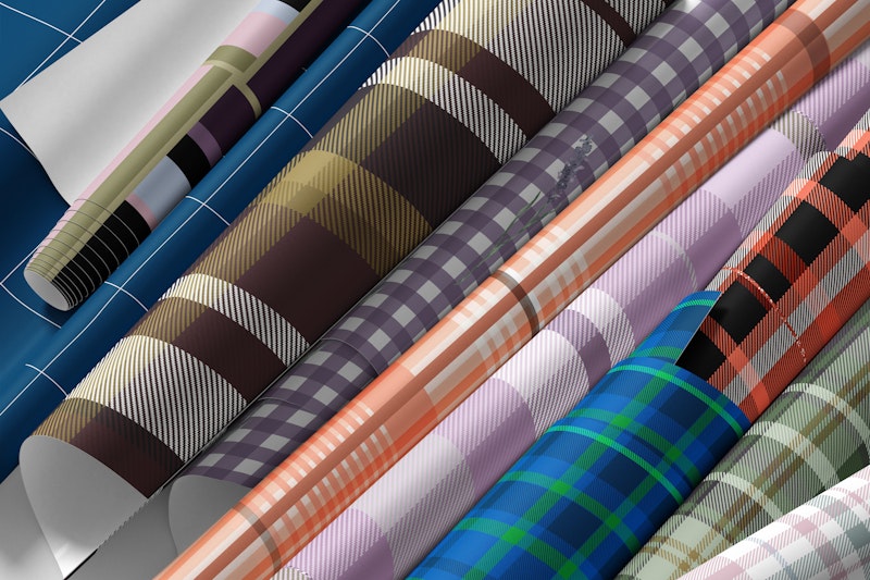 Tartan plaid and tiles or checks