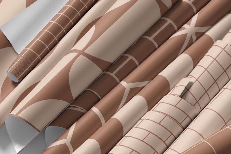 Mocha Mousse and Cream Tan colored patterns