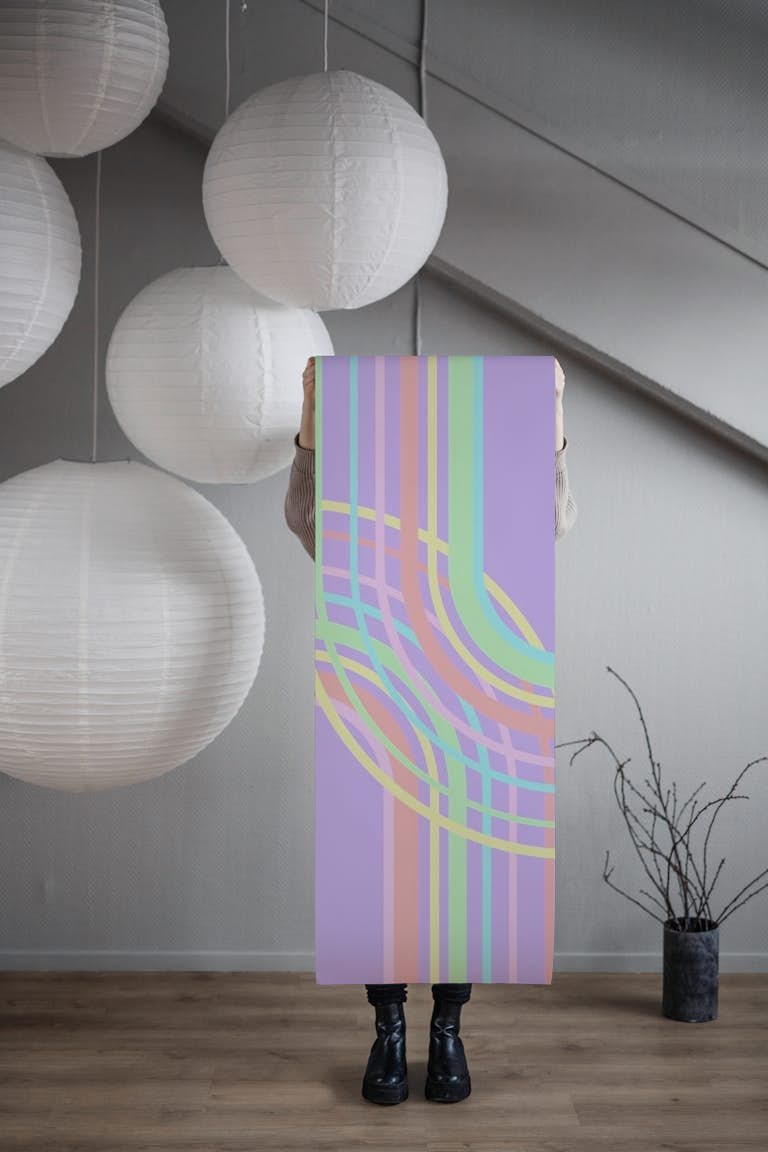 Unicorn Rainbow Arch Minimal 3 wallpaper roll