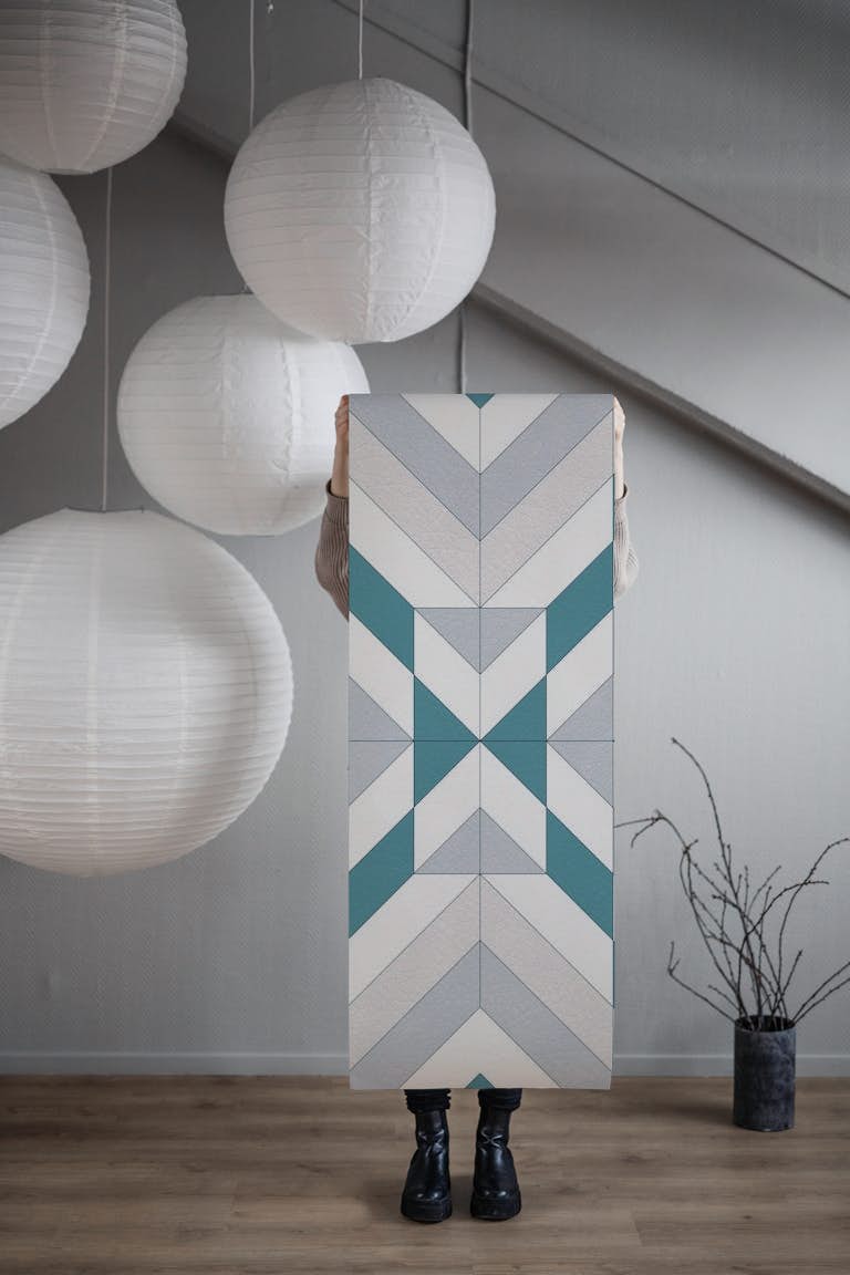 Geometric Leather Texture behang roll