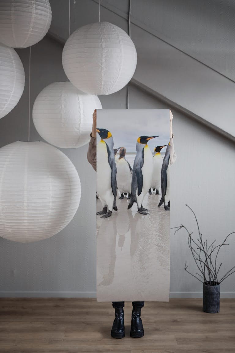 Penguins 2 behang roll
