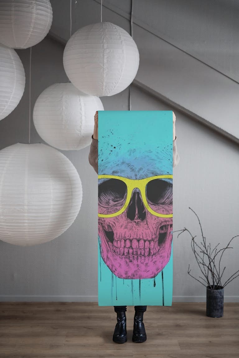 Pop art skull  II carta da parati roll