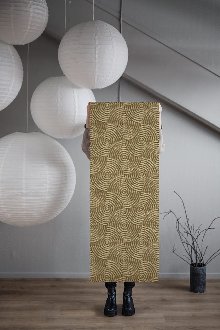 Golden Glamour Texture papel de parede roll