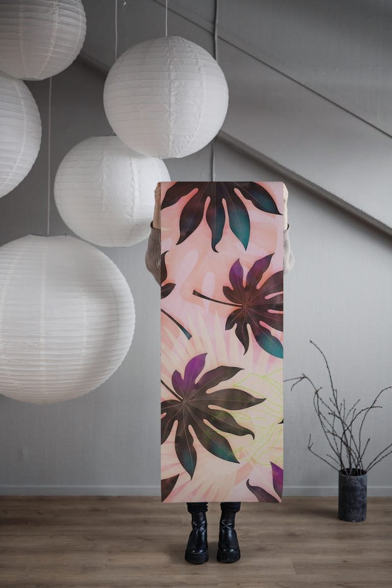Palm tropical wallpaper ταπετσαρία roll