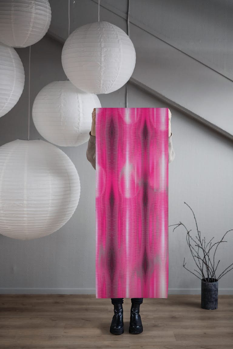 Pink Northern Lights wallpaper roll