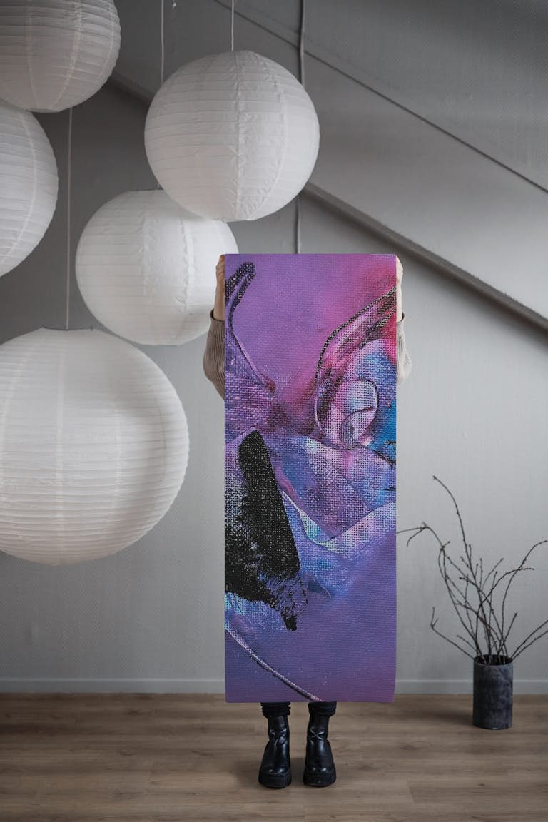 Purple Passion Abstract Art tapeta roll