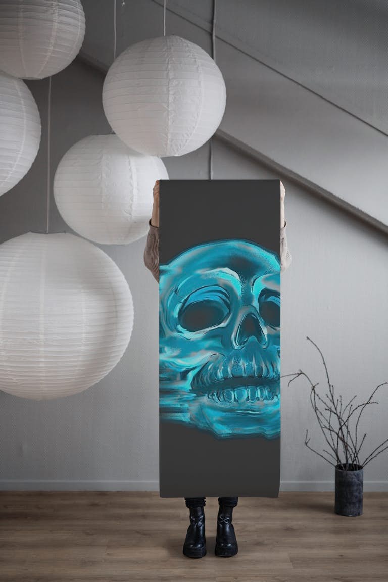 Skull Portrait papel de parede roll
