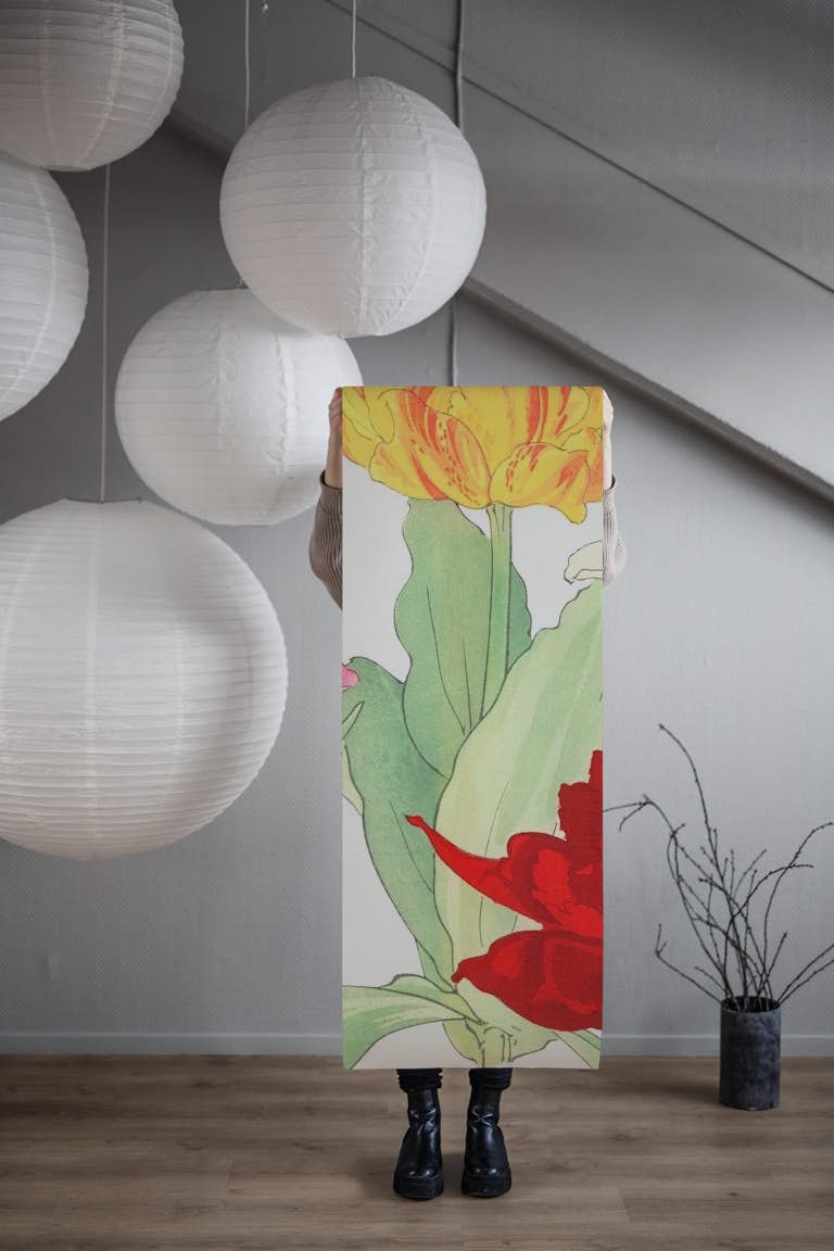 Beautiful Japanese Floral papel pintado roll