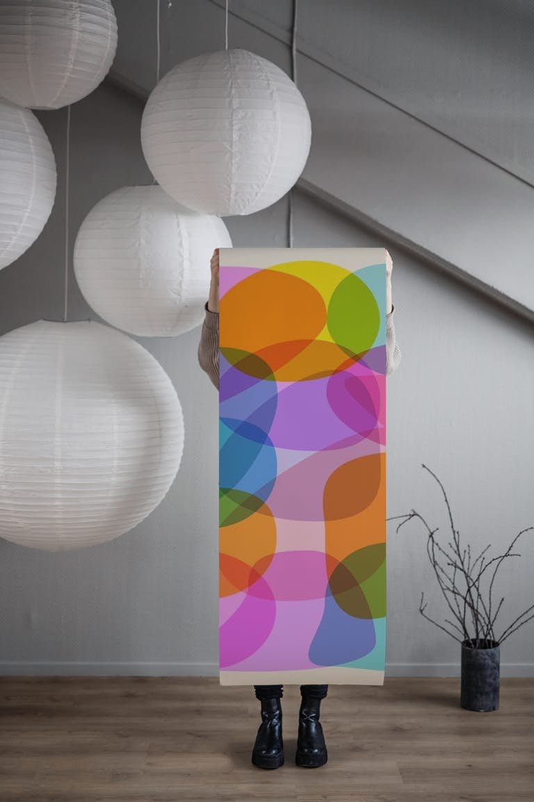 Color Overlap wallpaper roll
