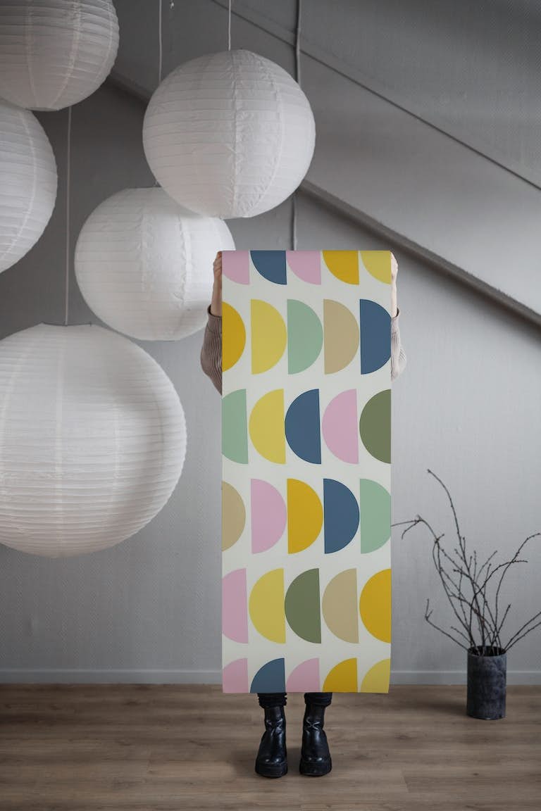 Colorful Shapes 15 papel de parede roll