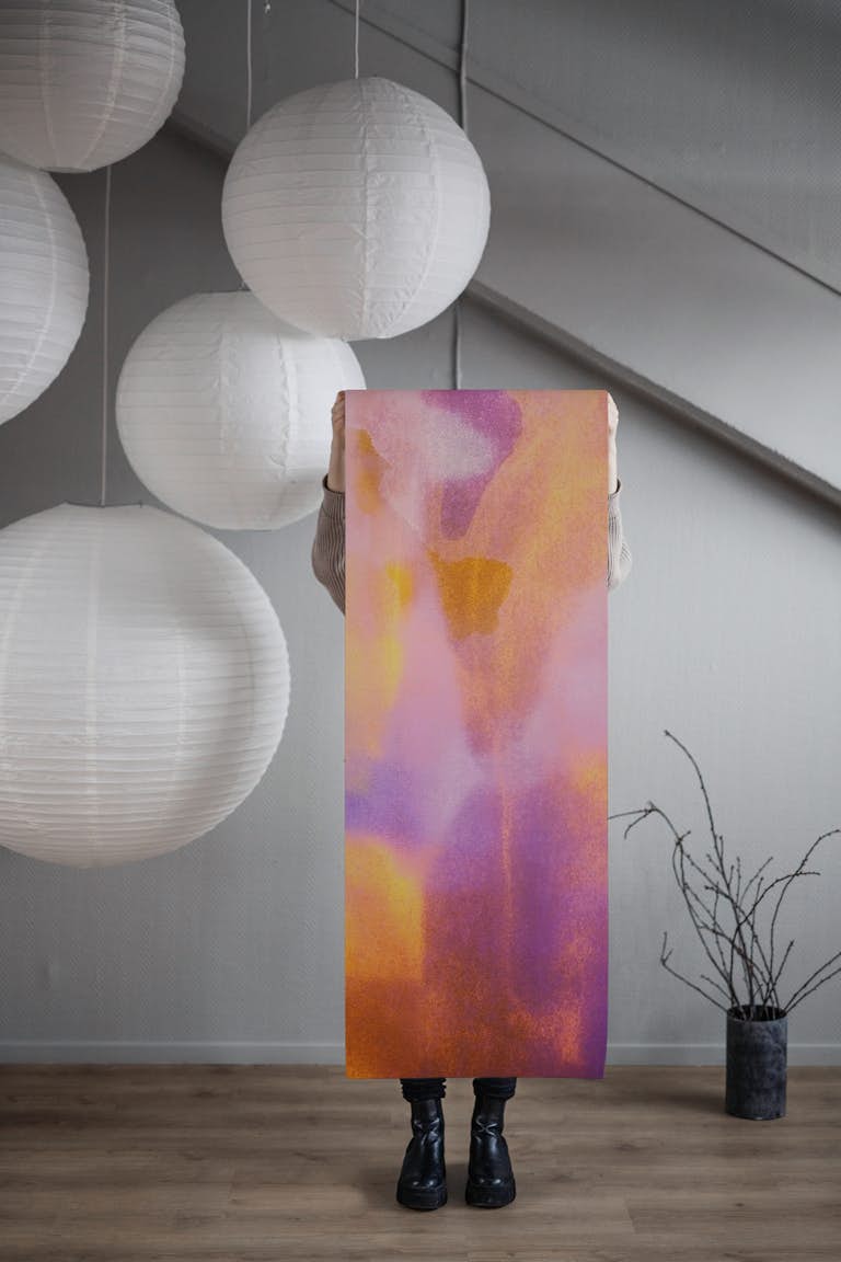 Cosmic Japandi Magenta wallpaper roll