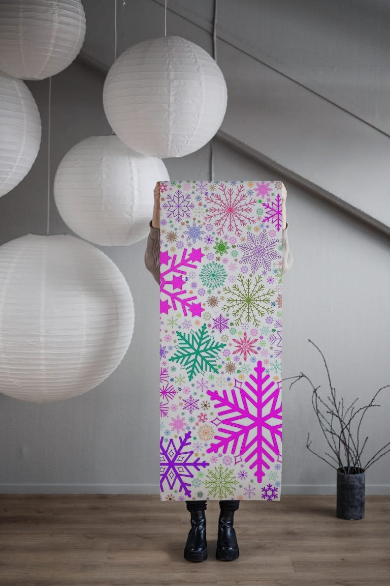 Snowflakes Background 9 behang roll