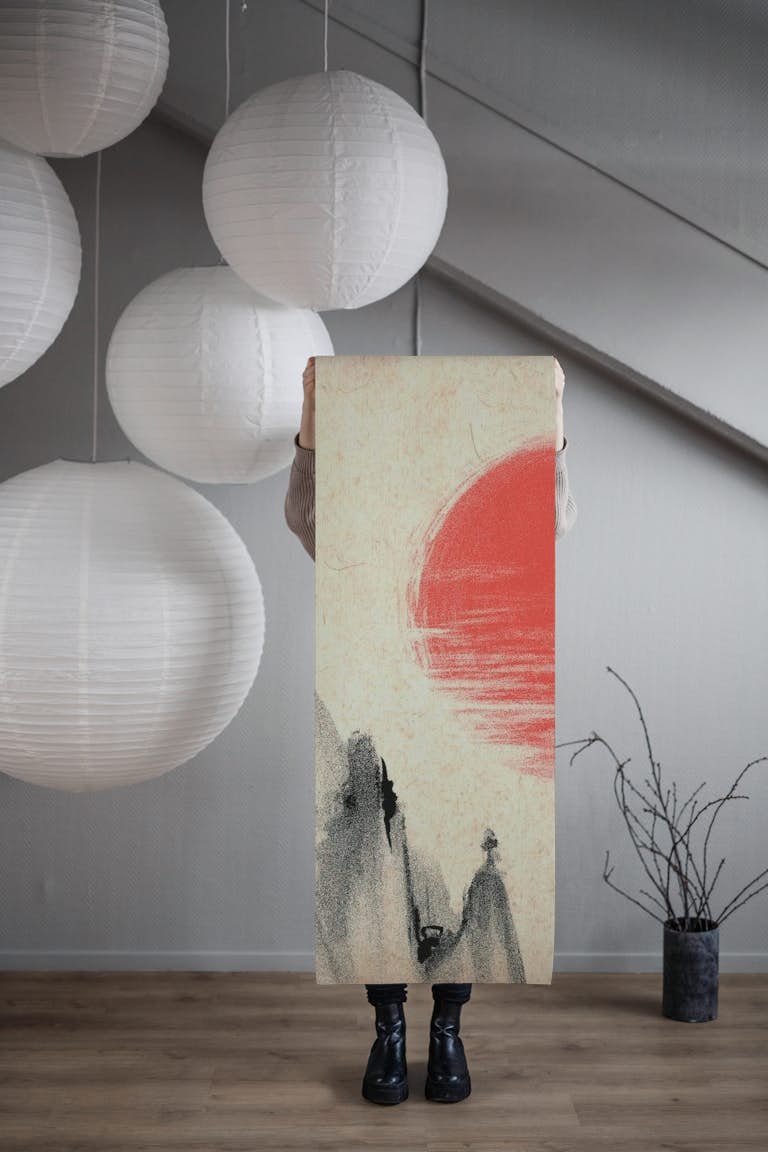 Japan Sunrise papiers peint roll