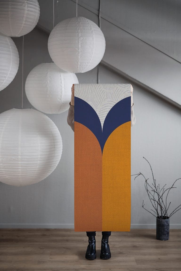 Japanese Art Deco tapetit roll