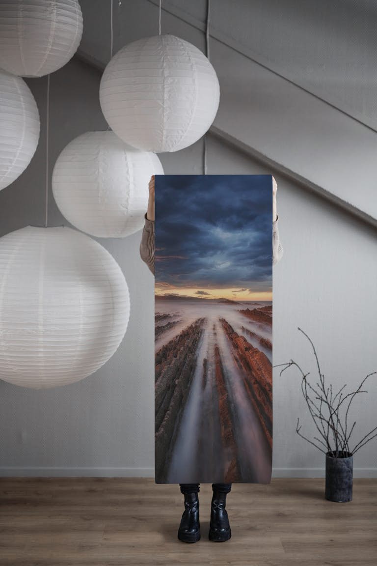 Zumaia Flysch 6 wallpaper roll