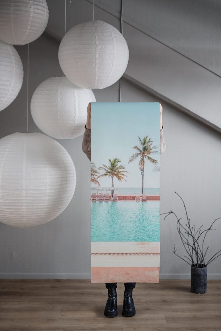 Pool By The Beach papel de parede roll