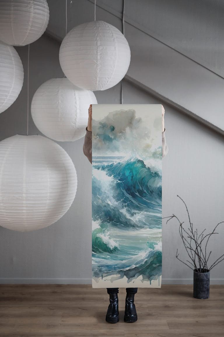 Sea's Symphony Enveloping papel pintado roll
