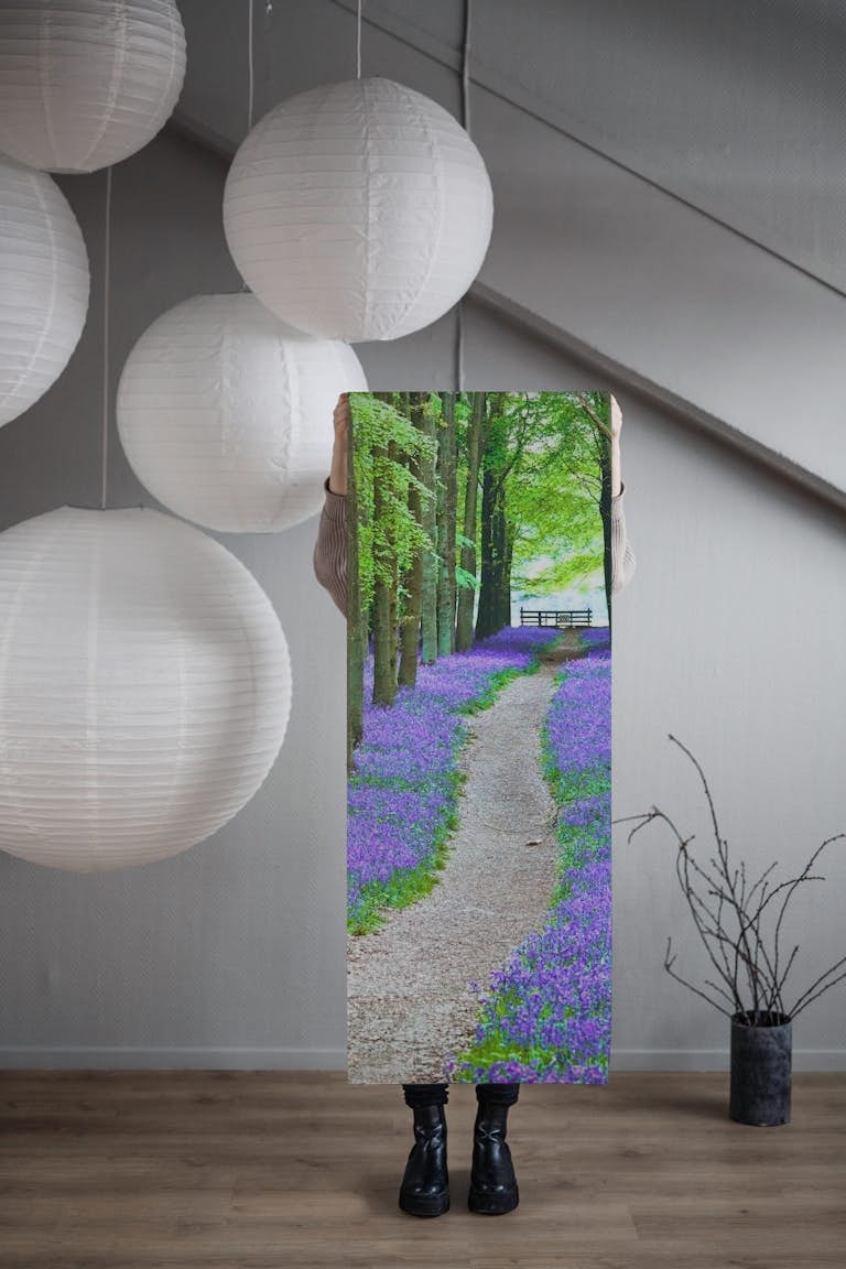 Bluebell Trail papel de parede roll