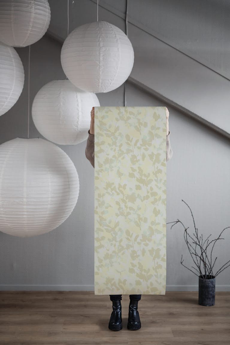 Time Lapse soft floral abstract warm light papel de parede roll
