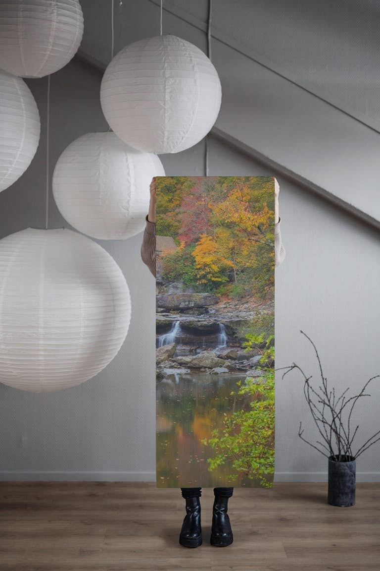Glade Creek Grist Mill In Autumn 2 wallpaper roll