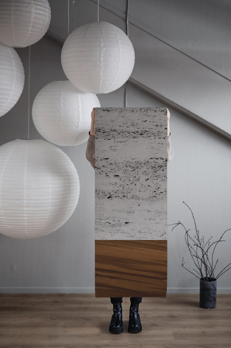 Wood and Concrete 2 wallpaper roll