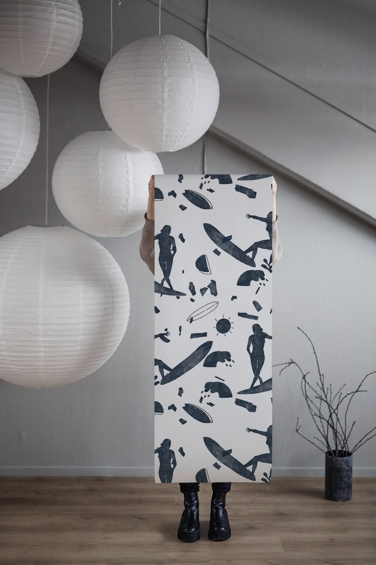 Surfing the terrazzo sea 67 wallpaper roll