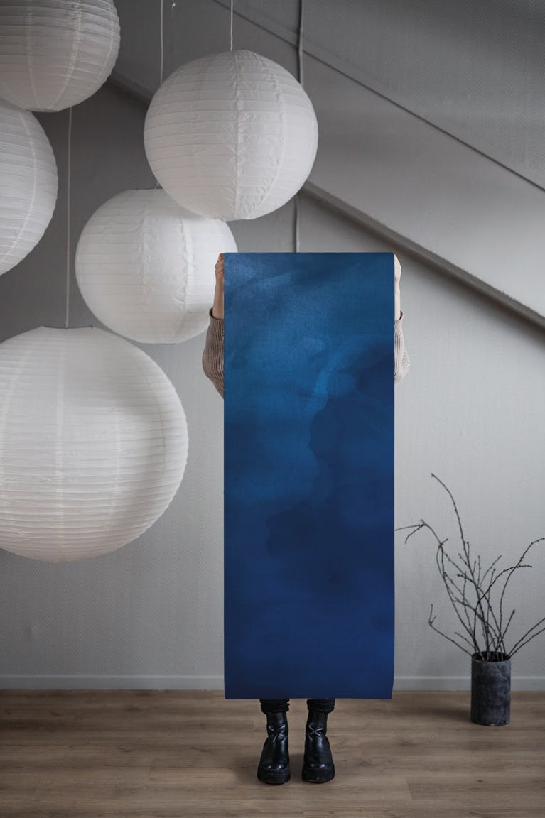 Celestial Indigo wallpaper roll