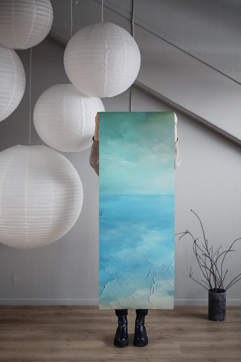 Cerulean Ocean Dreams wallpaper roll