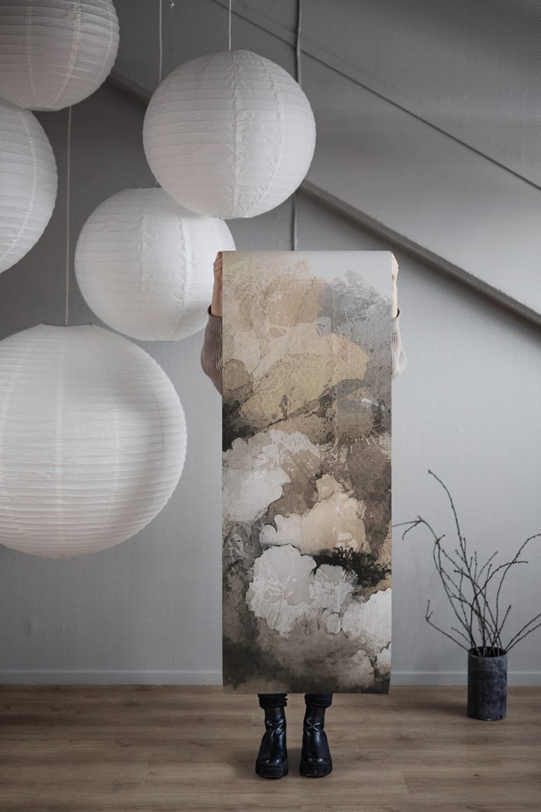 Ethereal Monochrome Blooms wallpaper roll