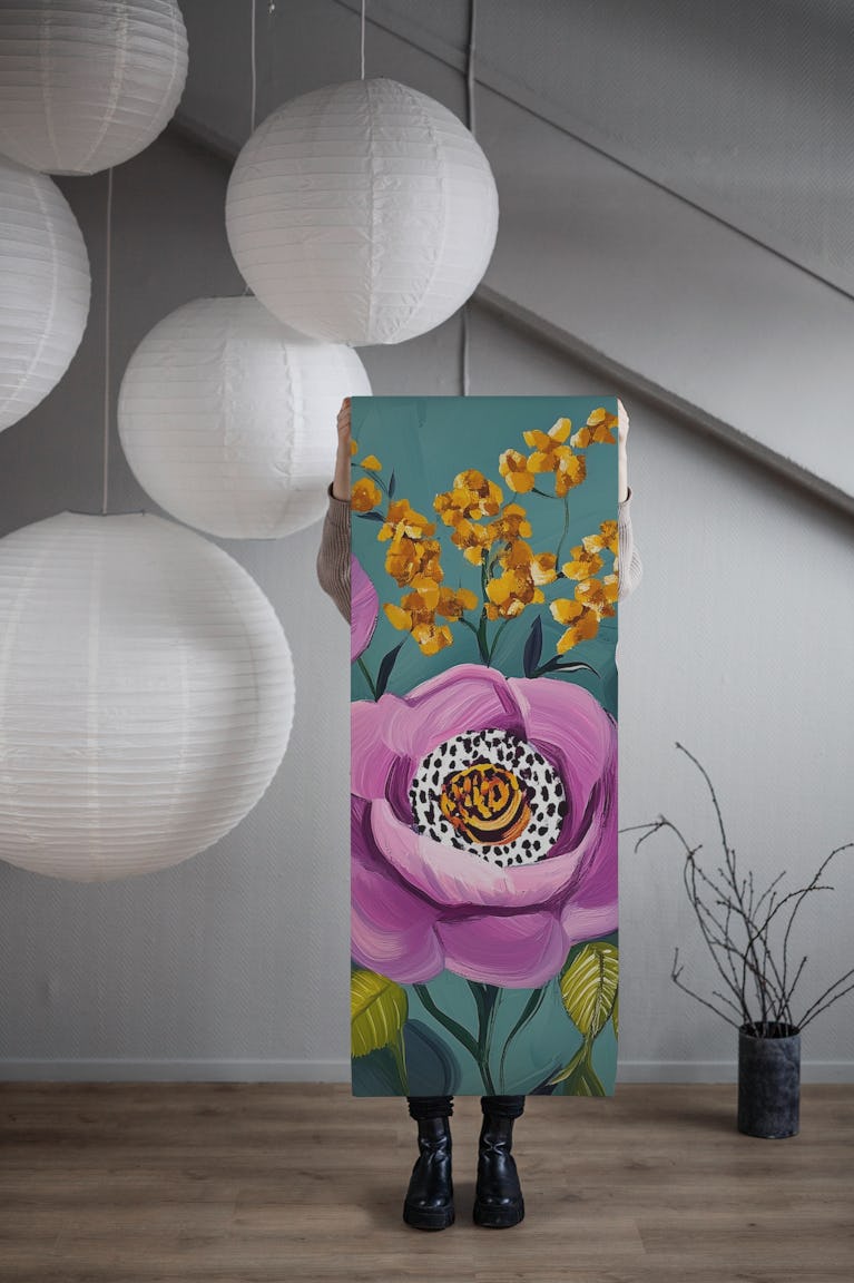 Vibrant Floral Blooms wallpaper roll