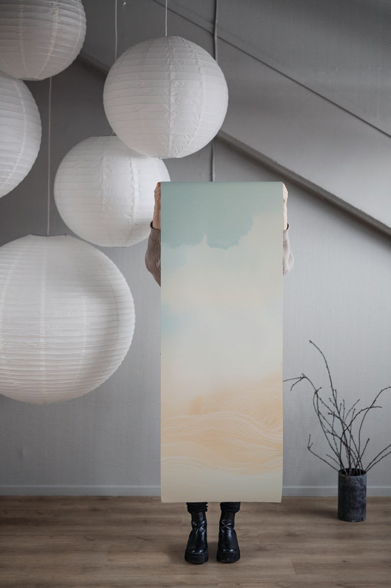 Pale Ethereal Clouds wallpaper roll