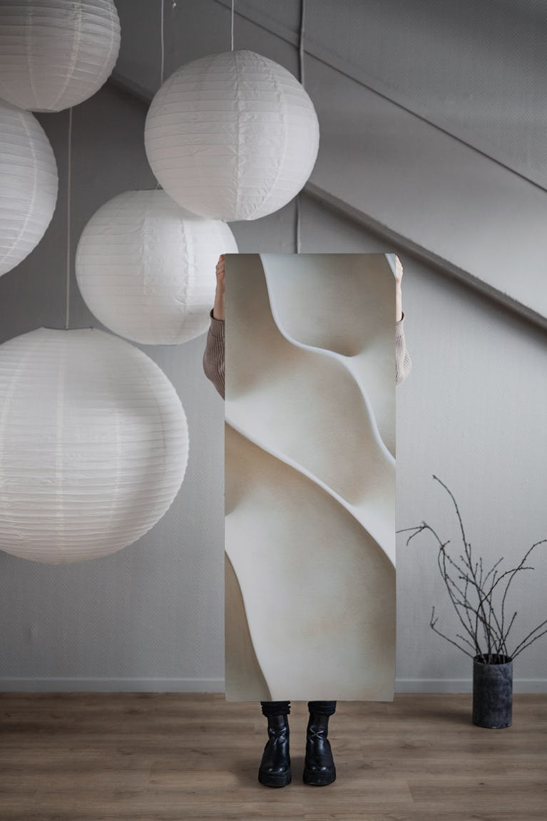 Organic Art Soft Disruption Scuplture wallpaper roll