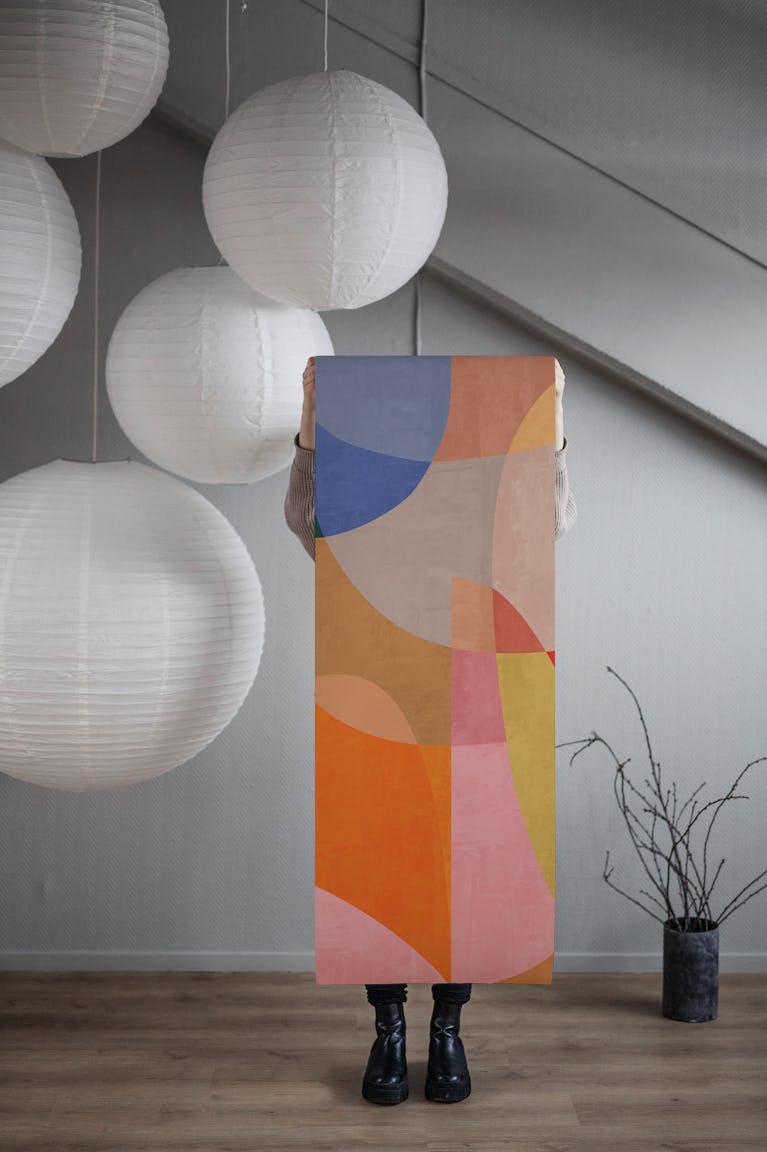 Bright Geometric Blend wallpaper roll