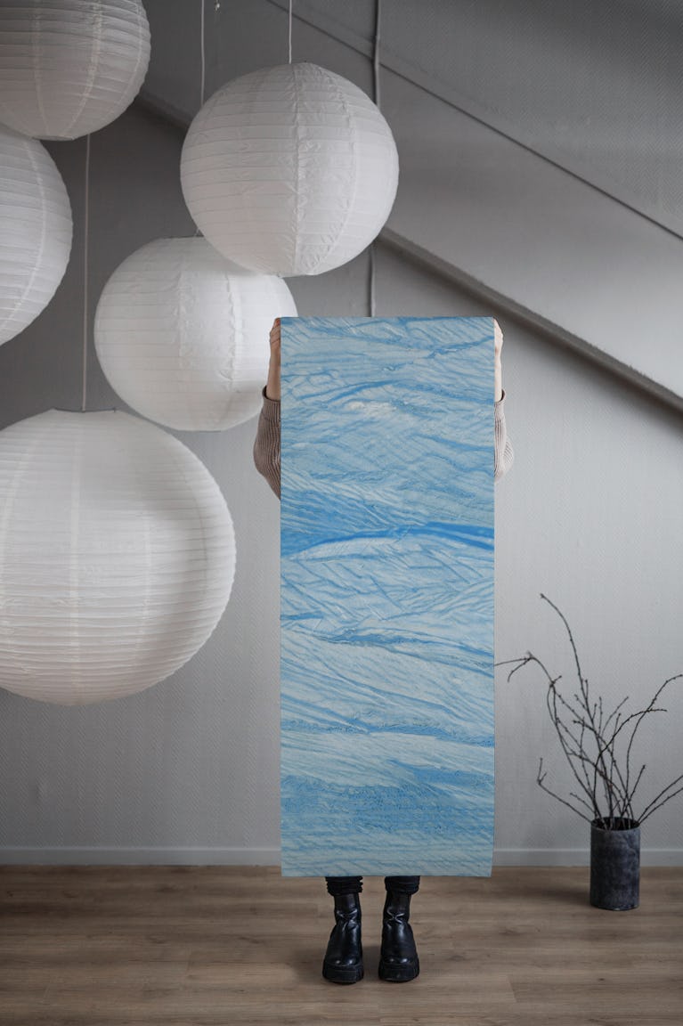 Luxury Blue Marble wallpaper roll
