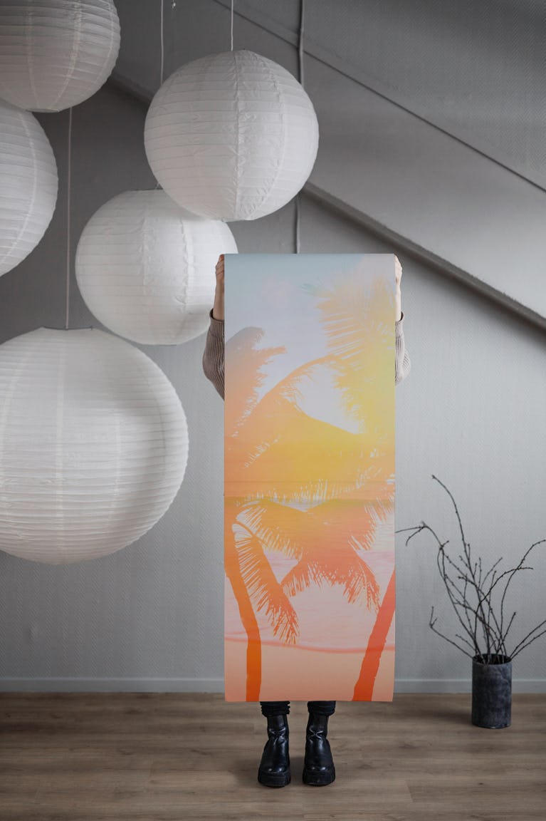Tropicana seas - sundown wallpaper roll