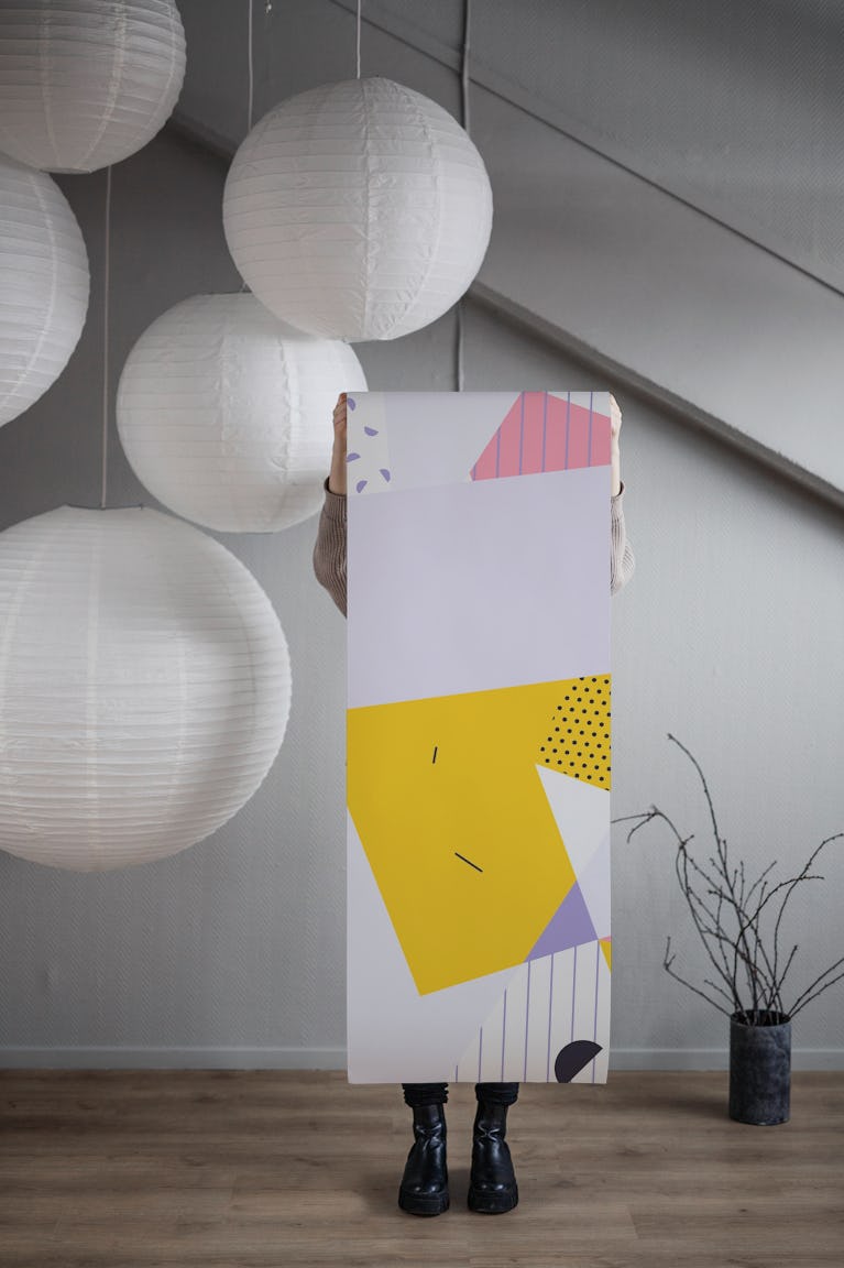 Shapes and Triangles wallpaper roll