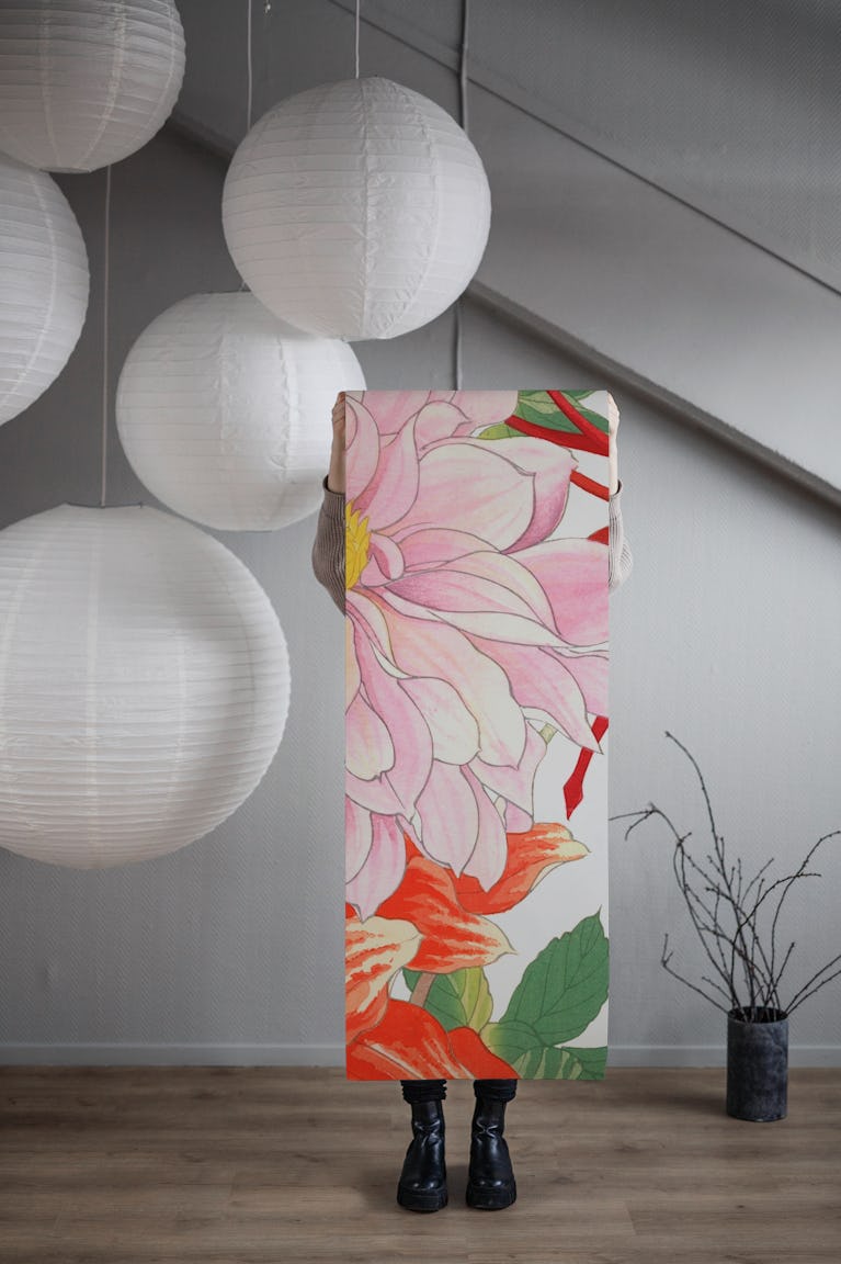 Vintage Summer Florals wallpaper roll