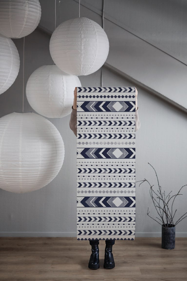 Tribal Arrow Boho Pattern 3 wallpaper roll
