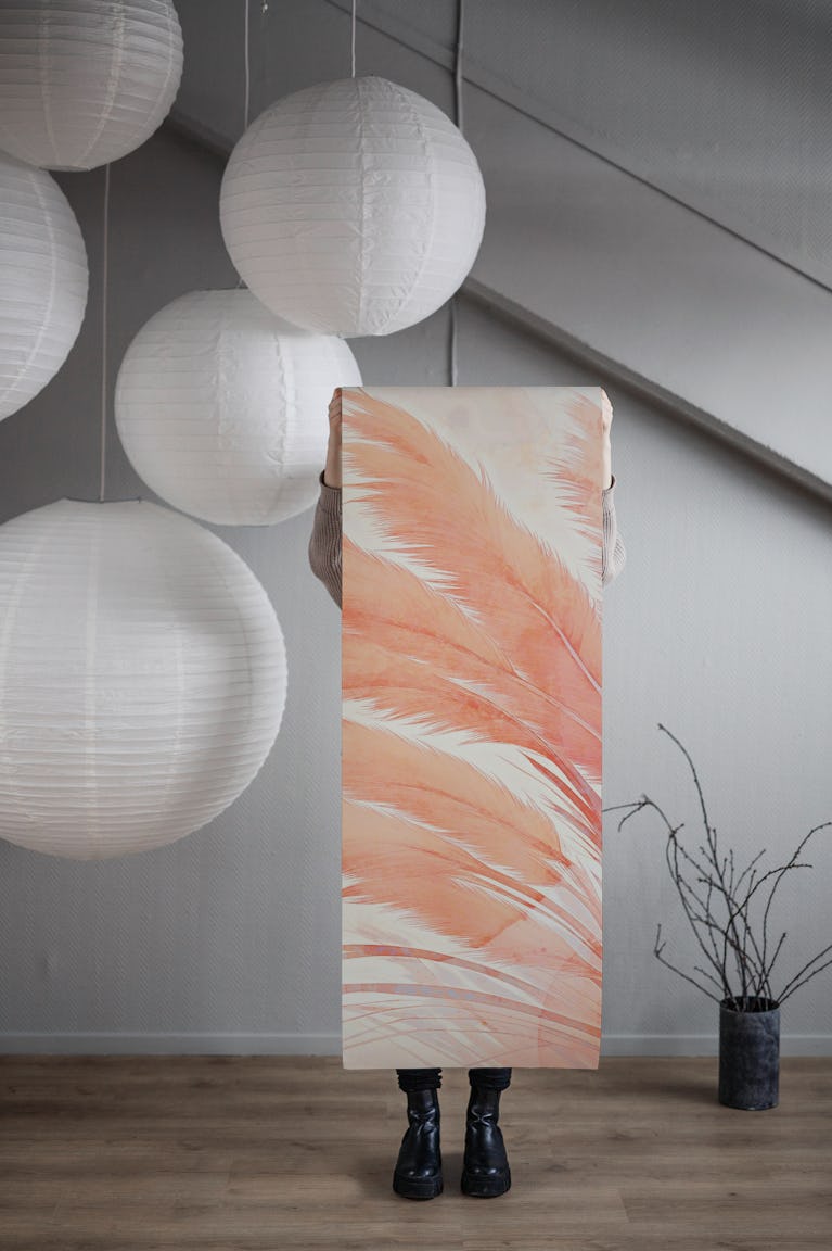 Meditative Pampas Grass wallpaper roll